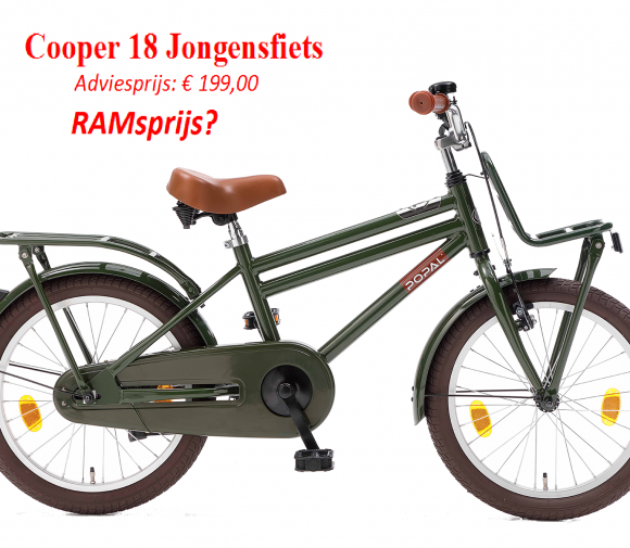 Cooper 18 Jongensfiets   Adviesprijs: € 199,00         RAMsprijs?