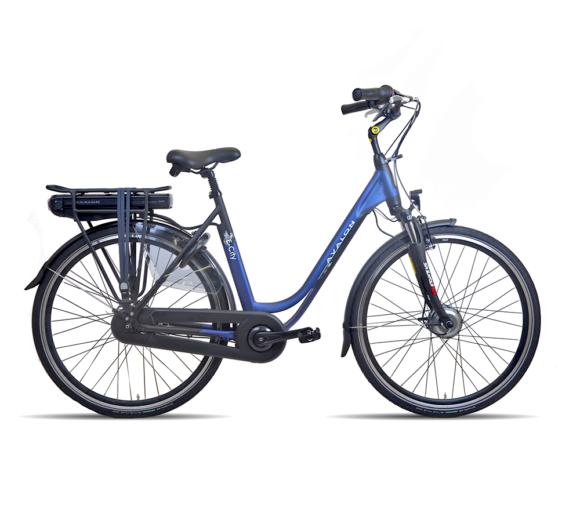 AVALON E-CITY PLUS N7 mat blauw/Zwart